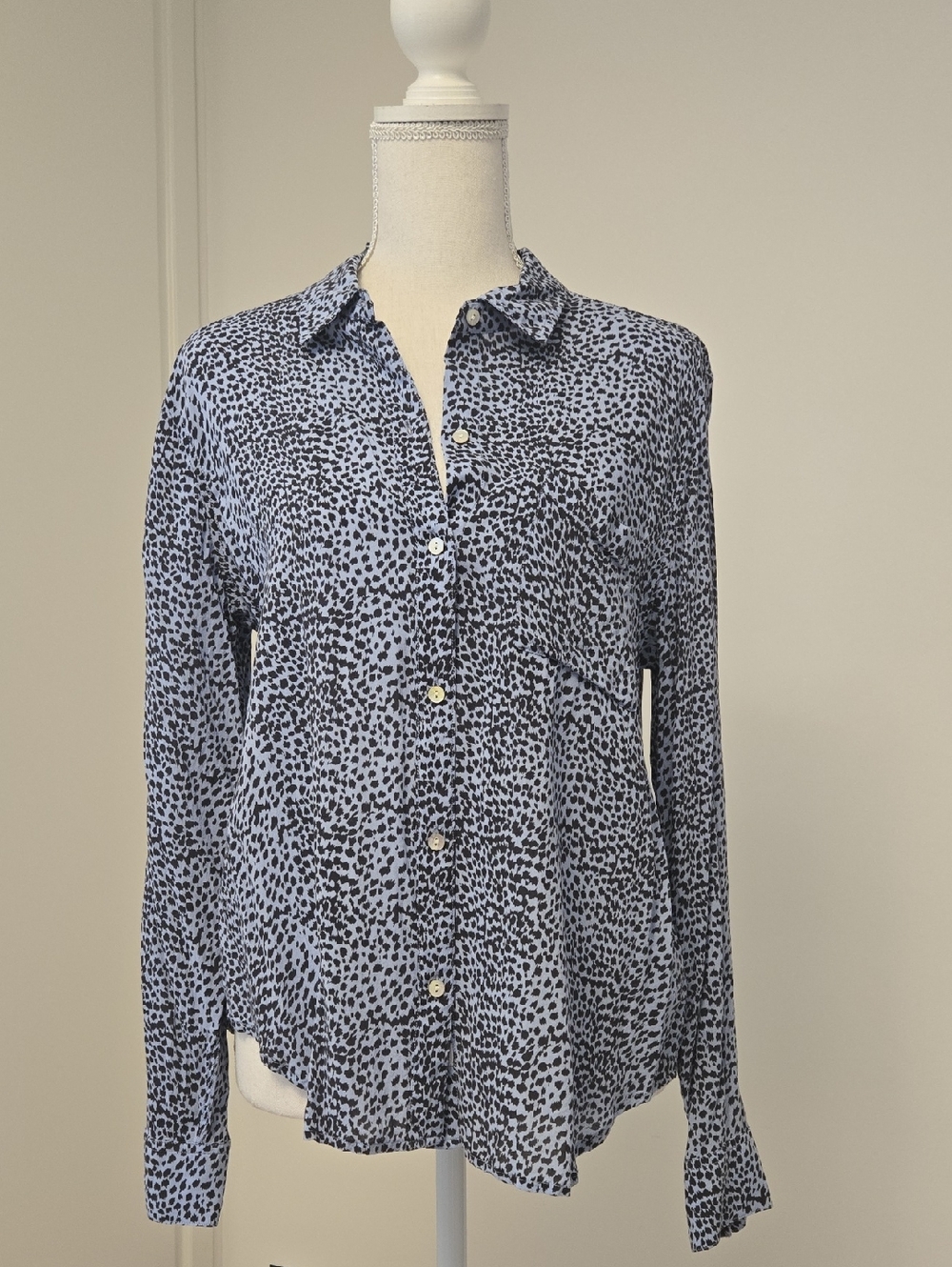 Rails Anna Button-down Shirt In Blue Lynx - Picture 2 of 11